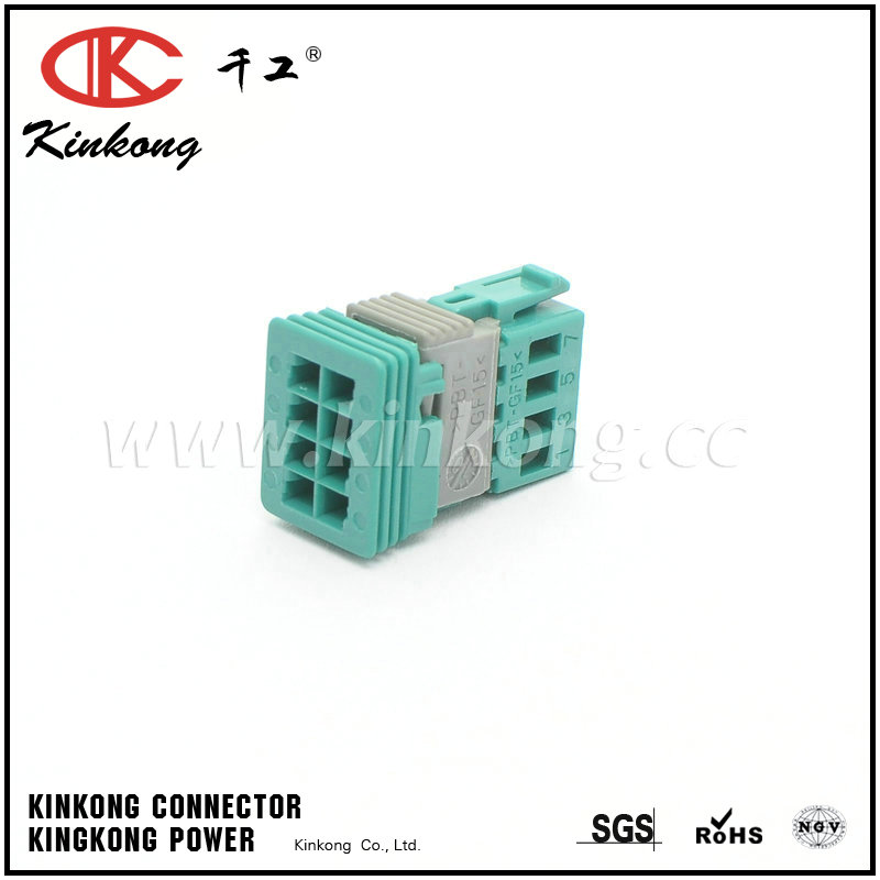 8 pole female waterproof wire connector  CKK5082-1.2-21