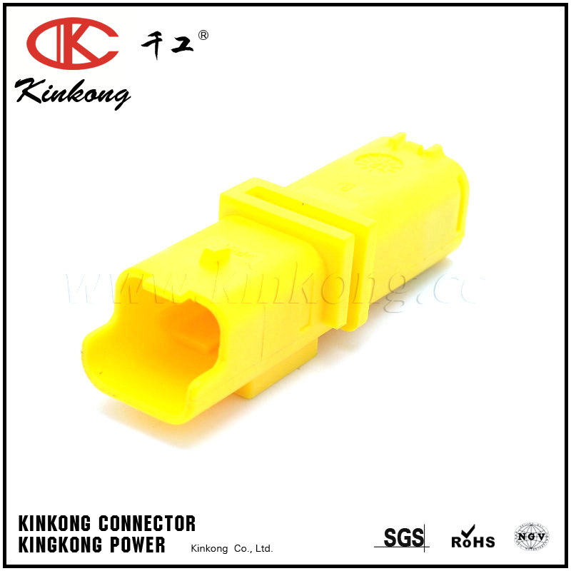 211PL022S4049 2 pin yellow male waterproof electrical connectors CKK7021E-2.5-11