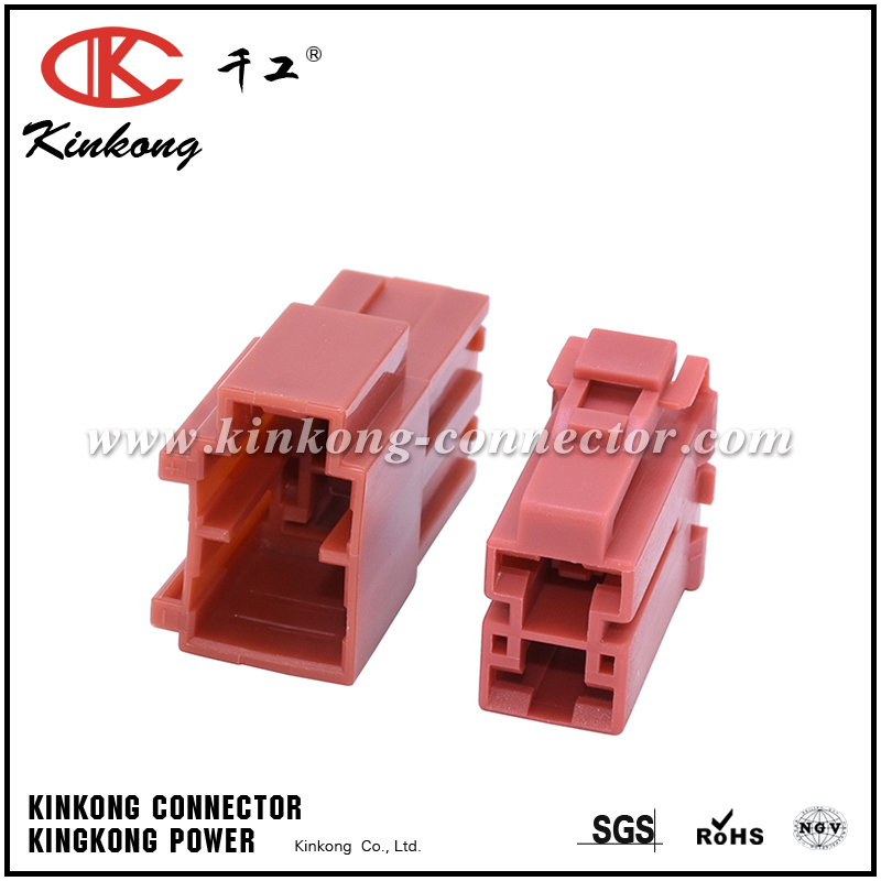 7123-4125-50 2 pole female crimp connector CKK5021C-9.5-21