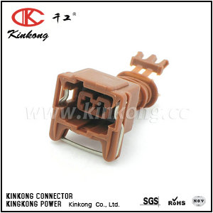 282682-1 2 hole female wire cable plug CKK7023H-3.5-21