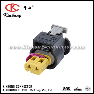4F0 973 702A,2112985,0-212986-4,2 way black female Injector connector CKK7022KA-1.0-21