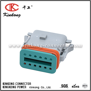 AT06-12SA-RD01 12-Way Plug, Female Connector with A Position Key and Reduced Diameter Seal (E-Seal). Compatible to part 