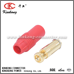 Amass AS150 female, red Anti-flash connector