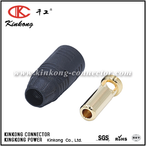 Amass AS150 male, black Anti-flash connector