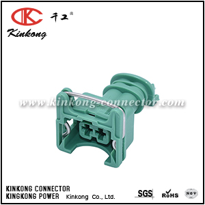 282189-4 2 pole female electrical connector CKK7023D-3.5-21