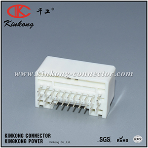 22 Way Wire-to-Board White Straight Angle PCB Mount Header CKK5221WS-1.2-1.8-11