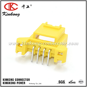 1743218-5 4 Ways Yellow Horizontal PCB Mount Header CKK5044YA-0.7-11