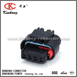 1-1456426-1 4 Position Black Wire to Wire Connector CKK7041TA-1.0-21