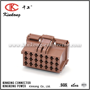 8-968975-1-Equivalent Housing for Female Terminals,Wire-to-Wire,21 Position,