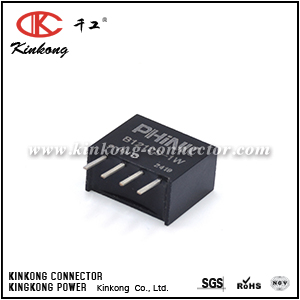 B1212S-1W 1 Watt DC/DC converter, industrial, +10% input, short circuitprotection, unregulated, encapsulated,SlP-4
