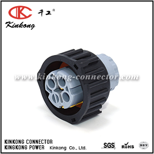 2-1813099-2 CKK3032D-2.5-21 Housing for Female Terminals, Wire-to-Wire, 3 Position, Sealable, Gray 