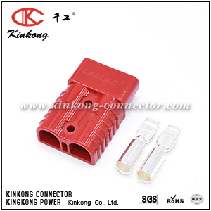 SH175 600V 350Amp Red Housing 2 Way Battery Power Cable Connector with Black Plastic Internal Protective Cover