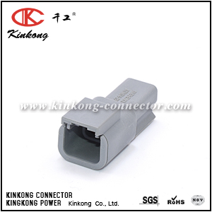 ATM04-2P 2-WAY RECEPTACLE, MALE. COMPARABLE TO PN DTM04-2P