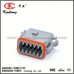 AT06-12SA 12-WAY PLUG, FEMALE, A POSITION KEY. COMPARABLE TO PN DT06-12SA, DT06-12SA-P012,DT06-12SA-B016