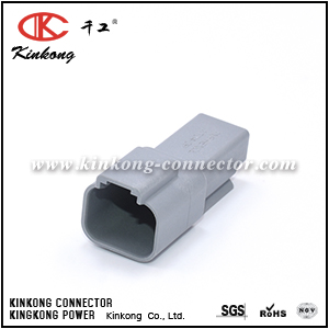 AT04-2P 2-WAY RECEPTACLE, MALE. COMPARABLE TO PN  DT04-2P