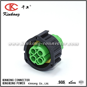 3-1719434-1-Original 4 pole female electrical connector 