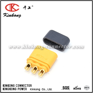 MR30-M-Equivalent DC Power Plug Gold Flash Connector