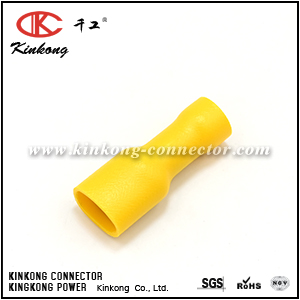 CKK-JYF6.3-Y 6.3mm Insulated female terminal 4-6mm² yellow