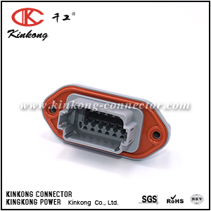 AT04-12PA-PM12 12 POSITION RECEPTACLE, PIN, PANEL MOUNT, SELF-THREADING, RD01 SEAL, KEYED A