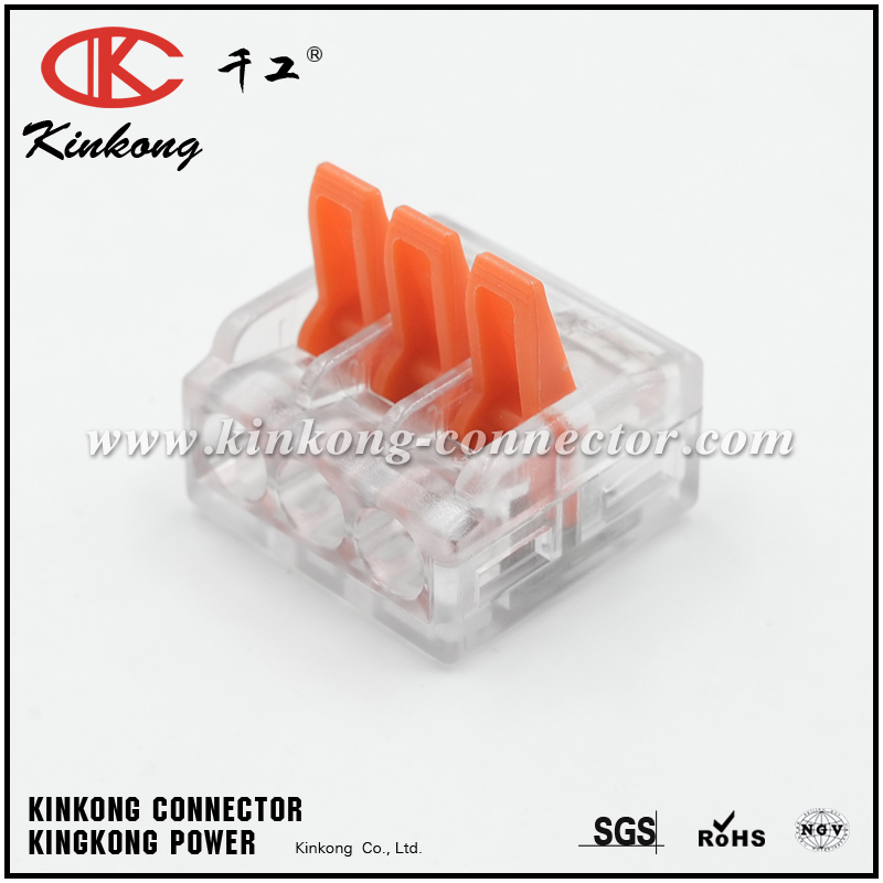 CKK221-413 Splicing Connector | 221-413 221-423 3-Conductor Lever Nut